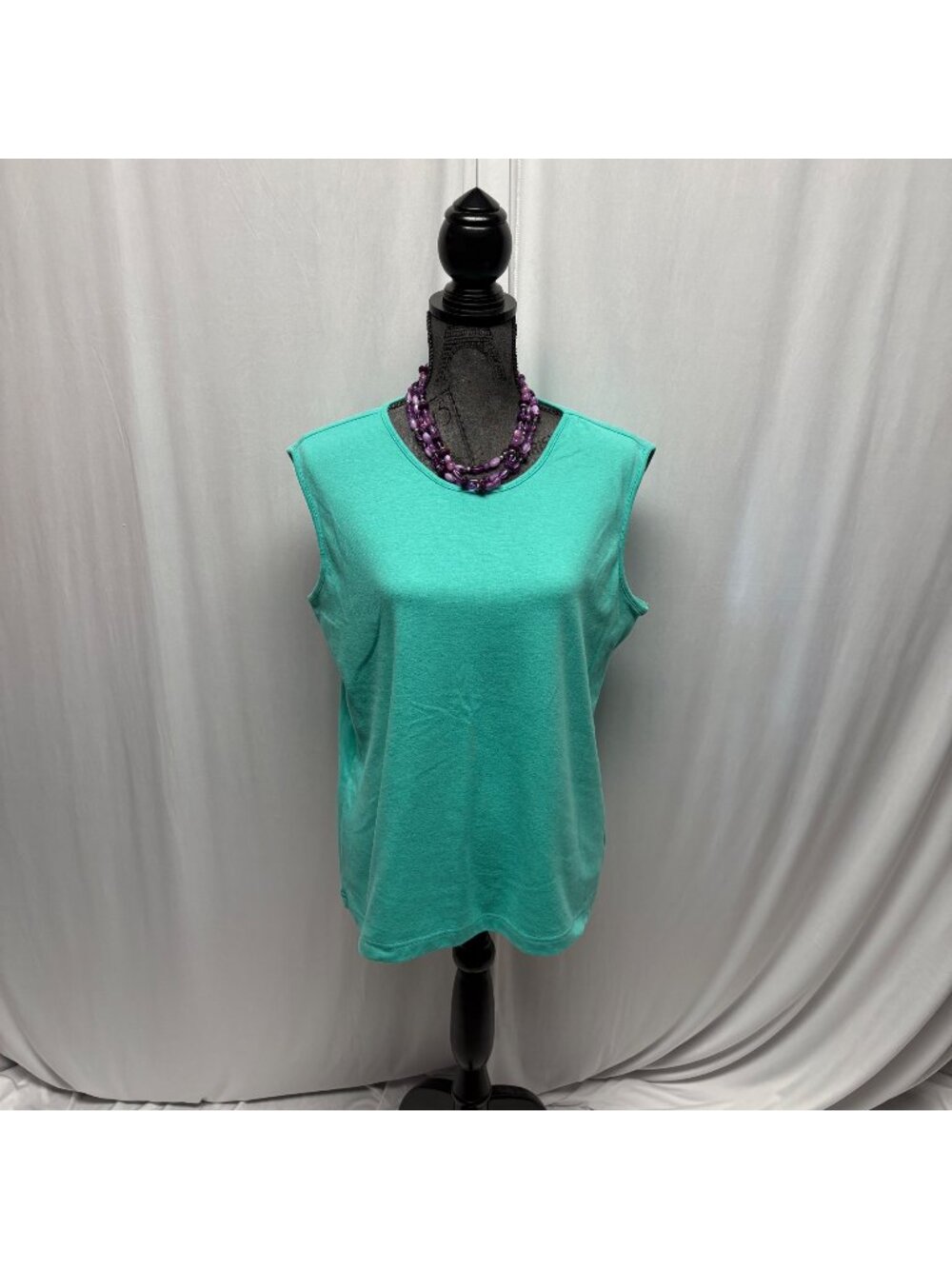 Southern Lady Sleeveless Top Womens Size Large Mint Green Tank Layering Casual